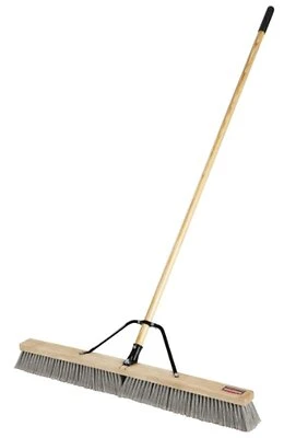 2040049 Heavy-duty Push Broom, 37 In Sweep Face, 62 In Length