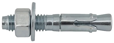 7410sd1-pwr Wedge Expansion Anchor, 3/8" X 2-1/4", Zinc Plated, 50 Pk