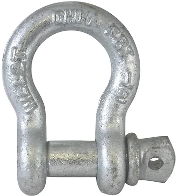 3/16 Inch Galvanized Screw Pin Anchor Shackle - Forged Steel