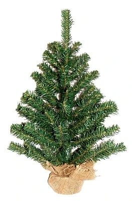 11118 Christmas Tree, 18 In H, 45 Tips, Burlap Base, Pack Of 24