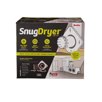 Dryer Vent Made Easy Dvme White Plastic Dryer Vent Kit 0 In. Diameter