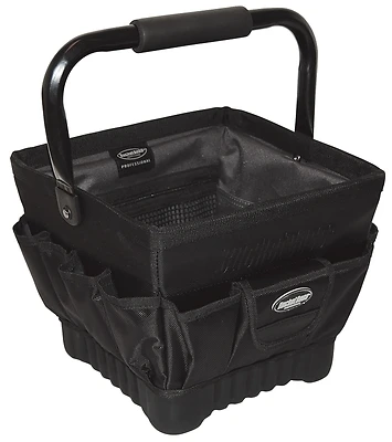 Pro Box 11 In. Tool Tote, 19 Pocket, Heavy-duty Poly Fabric