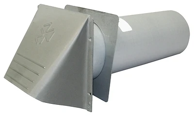 Builder's Best P-Tanium 110889 Thru-Wall Dryer Vent Hood, 4 In Duct