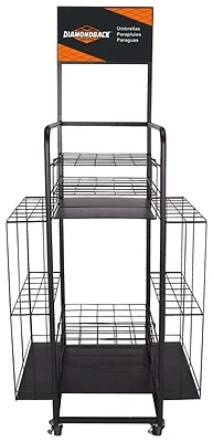 Portable Umbrella Rack Display Stand, Model Tf01, 27 X 18 X 53 Inches