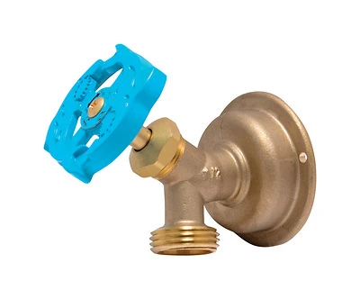 90 Degree Hose Bibb, 1/2 x 3/4 In. Outlet