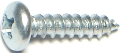 #8 X 3/4 In. Zinc Plated Self-tapping Screws, 100 Pk
