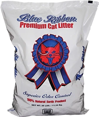 Blue Ribbon Premium Cat Litter, 25 Lb Capacity, Gray/tan, Model 3425
