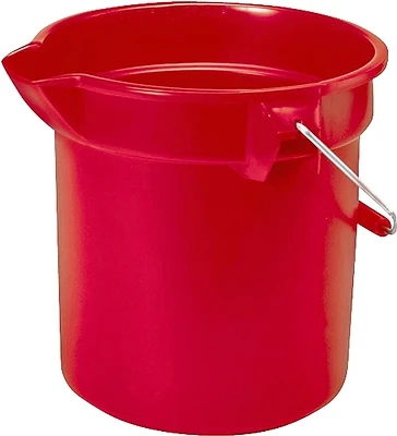 Rubbermaid 296300RED Professional Plus Bucket, 10 Qt, Red