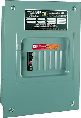 Qo816l100fcp 100 Amp Main Lug Indoor Load Center With 8 Spaces