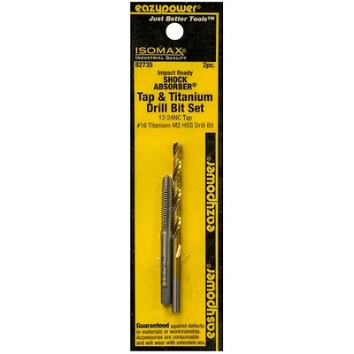 Isomax #16 M2 Steel Drill And Tap Bit Set, 2 Piece