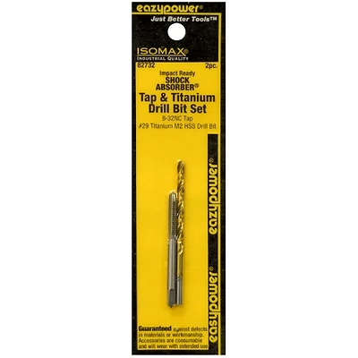 #29 High Speed Steel Drill And Tap Bit Set, 8-32nc, 2 Pieces