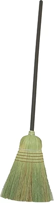 9332-4 Warehouse Corn Broom With Lacquered Wood Handle And Sotol Fiber Bristles