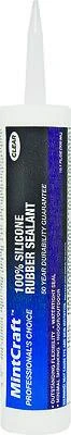 Silicone Rubber Sealant, Clear, 10.1 Oz, Model 7851000, Pack Of 12