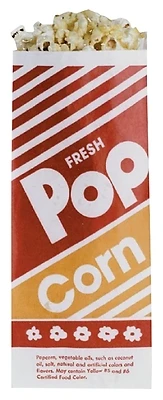 2053 One-ounce Popcorn Bags - Bright Orange/red, 1000 Count