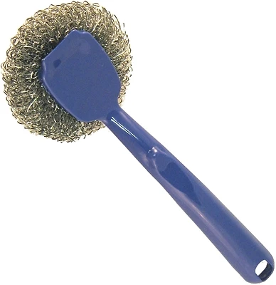 Hand-ee 293-48 Steel Scrubber With Polypropylene Handle And Scraper