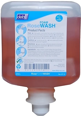 Rfw1l Rose Foam Hand Soap, 1000 Ml Liquid Cartridge