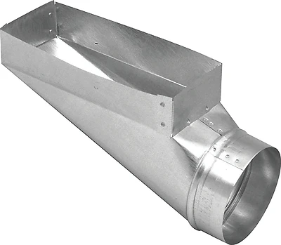 Gv0664 Galvanized Duct End Boot, 30 Gauge, 3" X 10" X 6"