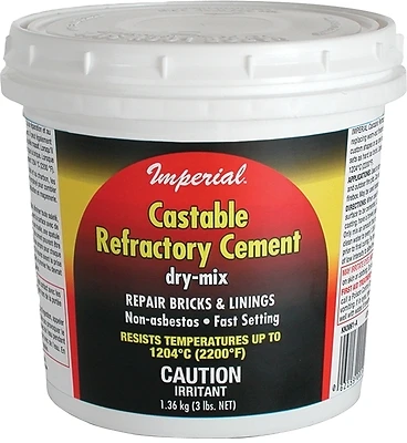Imperial KK0062 Refractory Cement, Buff, 12 Lb Tub