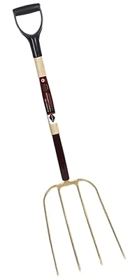 3098282 Mushroom Fork 4 Tine, 30 Inch Steel Handle