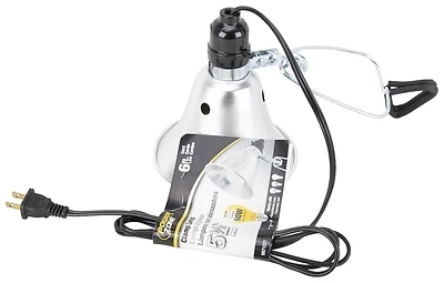 Orcl060506b 5.5 In Clamp Light, 60w, 6 Ft Cord, Aluminum, Silver