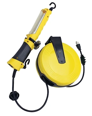PowerZone ORCRTLLED526 LED Work Light, 30-Foot Cord Reel