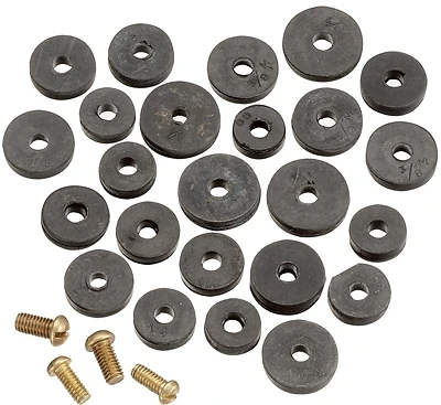 Pp20520 Flat Faucet Washer Assortment With Brass Screws And Gaskets