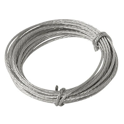 OOK 50165 Mirror Hanging Cord, 20 lb, Stainless Steel, White