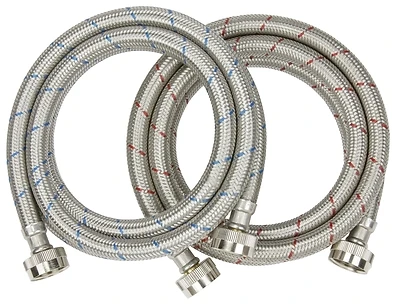 Keeney PP22816-2 Washing Machine Supply Hose, 72 In, Stainless Steel