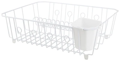 Simple Spaces JI-25W-3L Dish Drainer, Cutlery Basket, 18x13.5x5.5 In, Steel