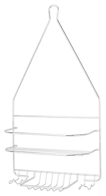 Simple Spaces SS-SC-25-CH-3L Shower Caddy, Polished Chrome, 10 In. W