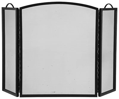 Simple Spaces CPO90505BK3L 3-Panel Black Fireplace Screen, 32 In H x 51-3/4 In W