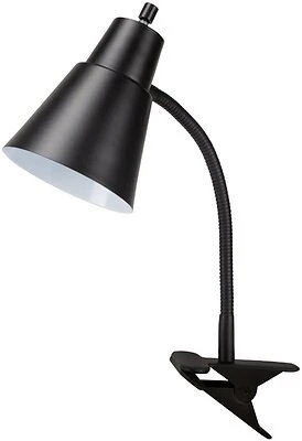 Boston Harbor TL-CL-170-BLACK33 Clip-On Desk Lamp, Adjustable Arm, Black