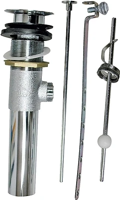 16.46 In Brass Lavatory Pop-up Assembly With Lift Rod And Linkage Components