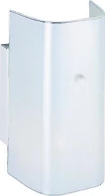 V89wh01-4411h3l 1-light Wall Mounted Bathroom Fixture, White Glass Shade