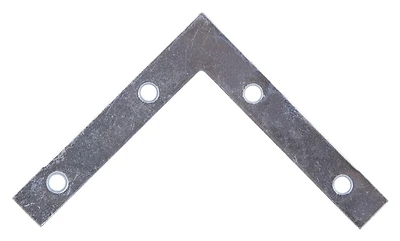 Fc-z03-01 3-inch Zinc Flat Corner Brace, Steel, Pack Of 20