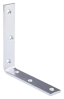 Mintcraft Cb-z05-013l Zinc Corner Brace, 5 X 1 In, Pack Of 10