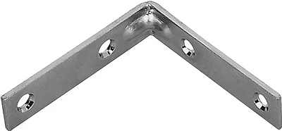 Cb-z025-013l Zinc Corner Brace, 2.5 X 5/8-inch, Steel, Pack Of 25