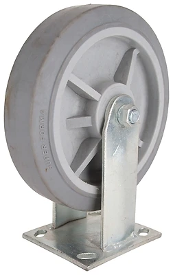 Jc-t07 Rigid Thermoplastic Rubber Plate Caster 8 X 2 Inch