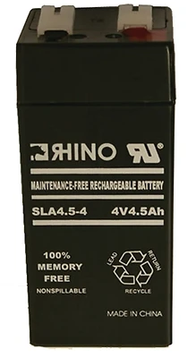 Asb2-2 Solar Replacement Battery, 4 Volt Rechargeable Sealed Lead Acid