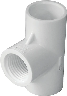1/2-inch Diameter 90-degree Pvc Schedule 40 Tee Fitting Model 402005rmc