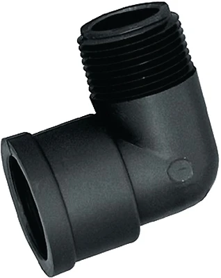 Se112p 1-1/2 In Polypropylene Street Pipe Elbow, Mpt X Fpt, 90 Degree Angle