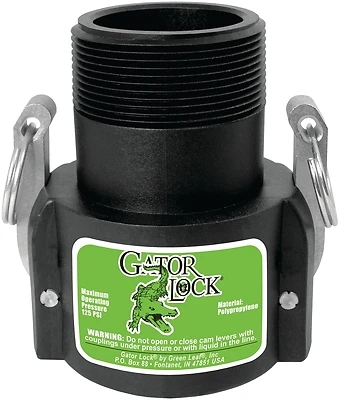 Glp150bnl Cam Lever Coupling, 1-1/2 In, Female X Male Npt, Glass Filled Polypropylene