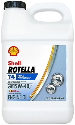Rotella T4 Triple Protection 15w-40 Diesel Motor Oil, 2.5 Gal, 2-pack