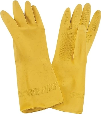 ProSource PVG-12B Disposable Work Gloves, For All Genders, L, 12.6 in L, Straight Thumb, Wide Cuff, Latex
