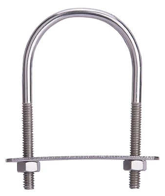 Mintcraft Lr358 U-bolt, 1/4 X 2 X 3-1/2 In, Stainless Steel, 6-pack