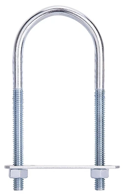 Mintcraft Lr347 U-bolt, Steel, Zinc Plated, 5/16 X 2 X 4-5/8 In, Pack Of 10