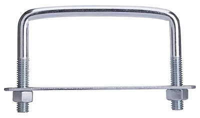 Prosource LR354 U-Bolt, Zinc Steel, 3/8 x 4 x 3 In