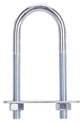 Mintcraft Lr344 Zinc U-bolt, 5/16 X 1-3/8 X 4 In, Pack Of 10