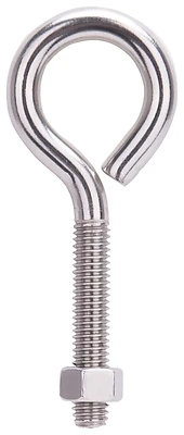 Mintcraft 3/8 X 4 In Stainless Steel Eye Bolt With Nut Lr298 - Pack Of 10