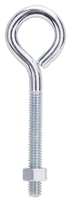 Lr278 5/16 In X 4 In Zinc Eye Bolt With Nuts, Pack Of 10
